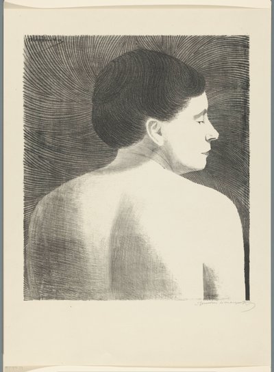 Arkadan görülen çıplak kadın by Samuel Jessurun de Mesquita (signed by artist)
