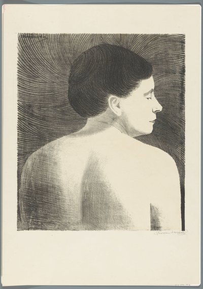 Arkadan görülen çıplak kadın by Samuel Jessurun de Mesquita (signed by artist)