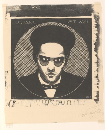 Jaap Jessurun de Mesquita'nın portresi by Samuel Jessurun de Mesquita (signed by artist)