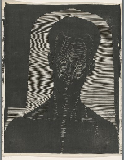 Bilinmeyen bir adamın portresi Curaçauer (nesne üzerindeki başlık) by Samuel Jessurun de Mesquita (signed by artist)
