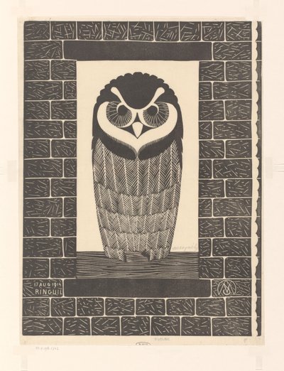 Ringuil (nesne üzerindeki orijinal başlık) by Samuel Jessurun de Mesquita (signed by artist)