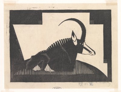 sabelantilope by Samuel Jessurun de Mesquita (signed by artist)
