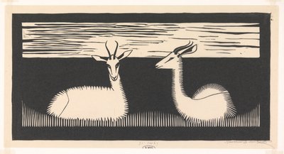 iki ceylan by Samuel Jessurun de Mesquita (signed by artist)