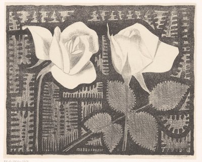 iki gül by Samuel Jessurun de Mesquita (signed by artist)