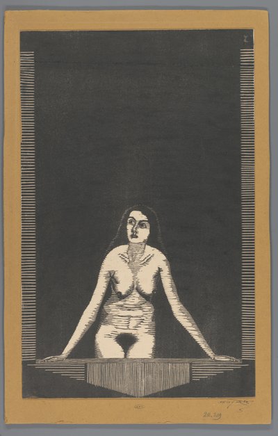 Pencerede çıplak kadın by Samuel Jessurun de Mesquita (signed by artist)