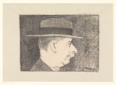 kendi kendine portre by Samuel Jessurun de Mesquita (signed by artist)