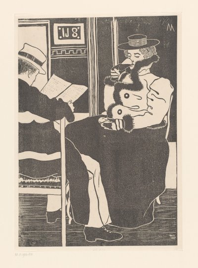 Bir kafenin içi Kafede (orijinal başlık) by Samuel Jessurun de Mesquita