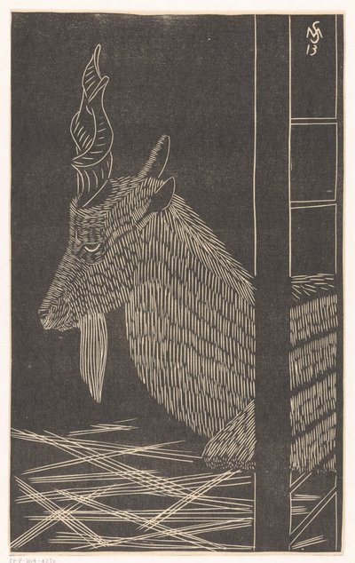 Markhor keçisi (Kafeste oturan geyik) by Samuel Jessurun de Mesquita