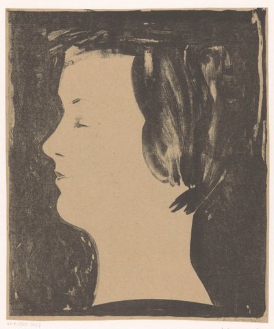 Profil (kız profili) by Samuel Jessurun de Mesquita
