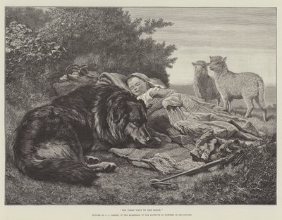 Yağlı Boya Ressamlar Enstitüsü Sergisinde Sürüye İlk Ziyareti by Samuel John Carter