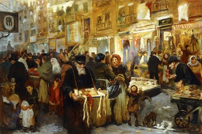 Aşağı Doğu Yakası, c.1914 (tuval üzerine yağlı boya) by Samuel Johnson Woolf