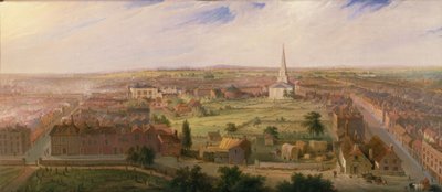 Aziz Philip Kilisesi Kubbesinden Birmingham, 1821 by Samuel Lines