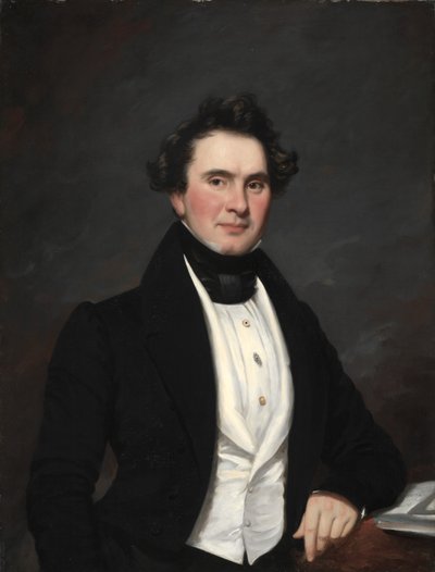 Bir Adamın Portresi, 1832. by Samuel Lovett Waldo
