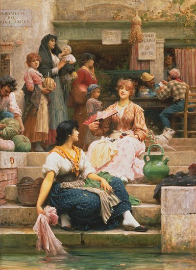 Venedikliler by Samuel Luke Fildes