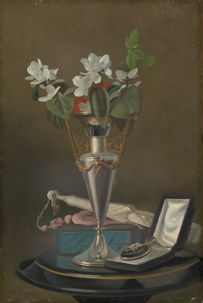 Fanlı ve Sarkıtlı Natürmort, c. 18651875. by Samuel Marsdon Brookes