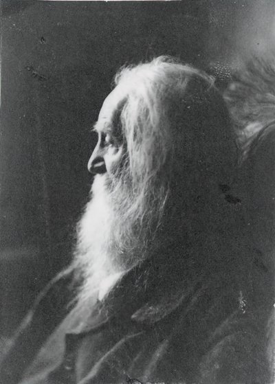 Walt Whitman, Camden, N.J., c. 1891. by Samuel Murray