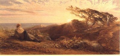 Eventide, c.1858 (suluboya) by Samuel Palmer