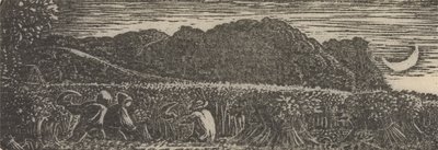Hilal Altında Hasat by Samuel Palmer