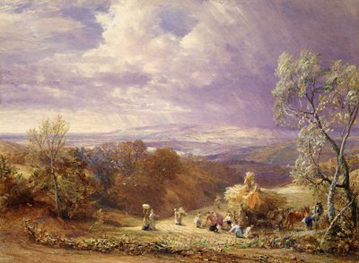 ಕೊಯ್ಲು (ಕಾಗದದ ಮೇಲೆ wc ಮತ್ತು ದೇಹದ ಬಣ್ಣ) ಟರ್ಕಿ by Samuel Palmer