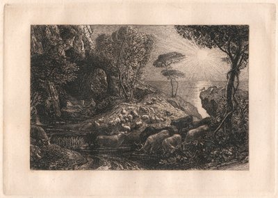 Moeris ve Galatea by Samuel Palmer