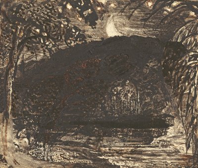 Ayın doğuşu by Samuel Palmer