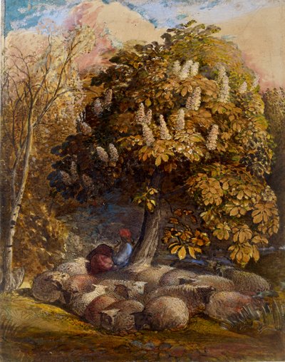 At Kestanesi Ağacı ile Pastoral, c1830-1831 by Samuel Palmer