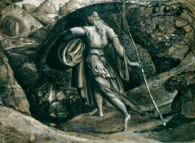 Ruth, Samuel Palmer tarafından yapılan toplamadan döndü by Samuel Palmer