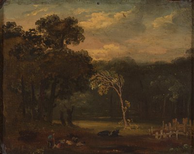 Sion Park'ta Doğadan Eskiz by Samuel Palmer