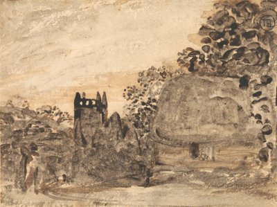 Sazdan Kulübe ve Kilise by Samuel Palmer