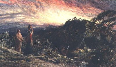 Hayatın Şafağı (suluboya ve guaj) by Samuel Palmer