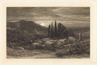 Yükselen Ay by Samuel Palmer