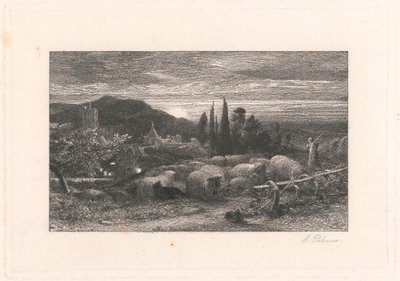 Yükselen Ay by Samuel Palmer