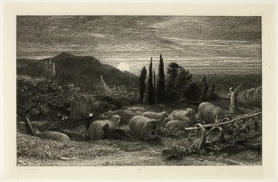 Yükselen Ay by Samuel Palmer