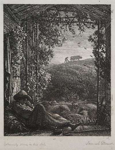 Uyuyan Çoban by Samuel Palmer