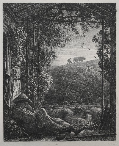 Uyuyan Çoban by Samuel Palmer