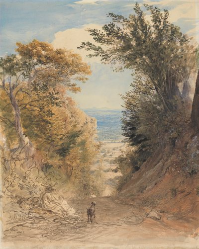 Rook's Hill, Kent'ten görünüm by Samuel Palmer