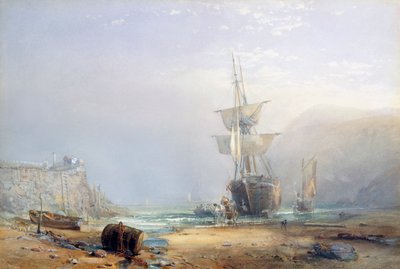 Devon Sahilinde Puslu Bir Sabah, 1853 by Samuel Phillips Jackson
