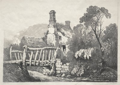 İngiltere'nin Kuzeyinde Bir Dizi Eski Bina ve Kır Evleri: Byland Yakınında by Samuel Prout