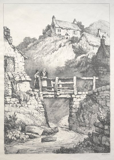 İngiltere'nin Kuzeyinde Bir Dizi Eski Bina ve Kır Evleri: Runswick by Samuel Prout