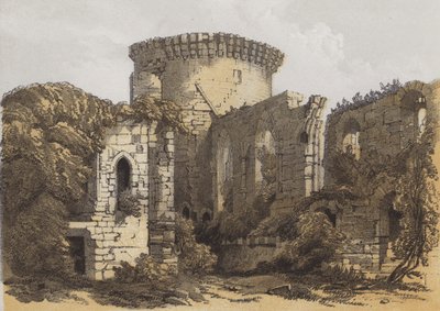 Bothwell Kalesi (kromolitho) by Samuel Prout