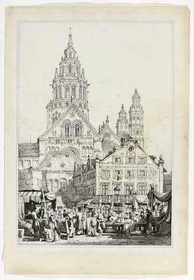 Mainz'deki Katedral by Samuel Prout