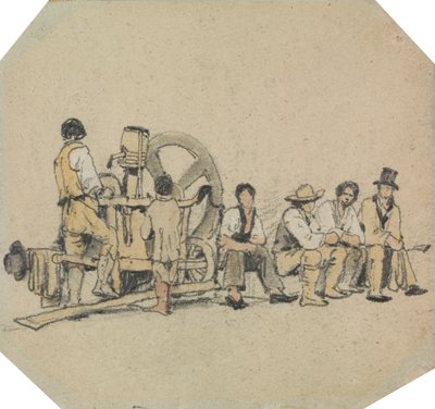 Figürlü Mekanik Öğütücü by Samuel Prout