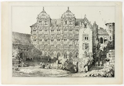 Heidelberg'deki Kalenin bir parçası by Samuel Prout