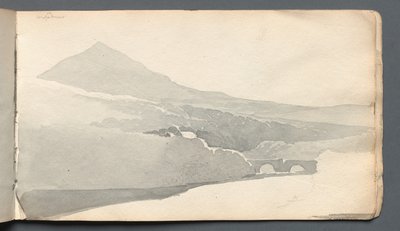 Sketchbook: "Köprü ile Dağ Manzarası" by Samuel Prout