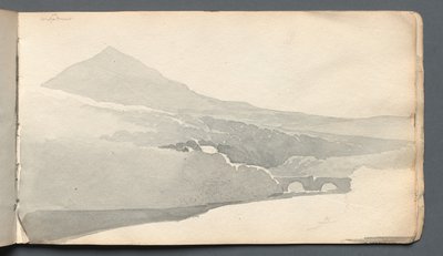 Sketchbook: Köprülü Dağlık Manzara, 1814. by Samuel Prout