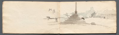 Eskiz defteri: Norham, 1814. by Samuel Prout