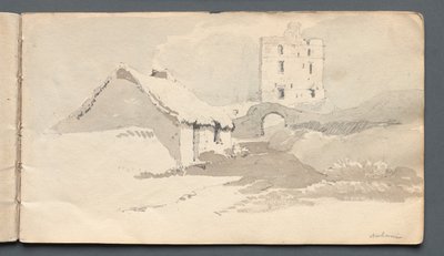 Eskiz defteri: Norham, 1814. by Samuel Prout