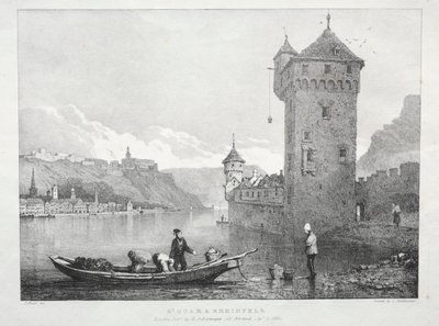Aziz Goar ve Rheinfels by Samuel Prout