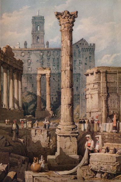 Forumda Görünüm, Roma, c1823 by Samuel Prout