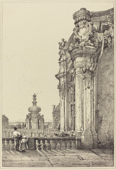 Zwinger Sarayı, Dresden by Samuel Prout